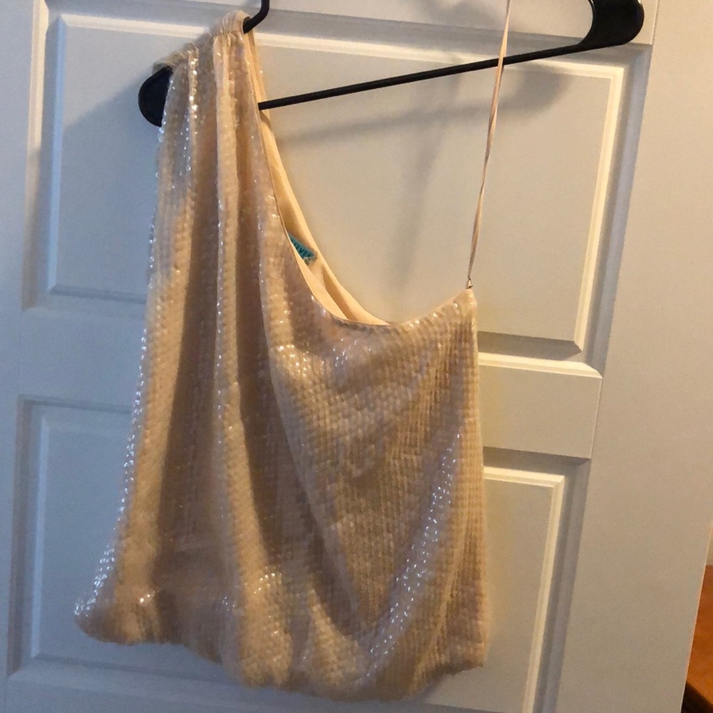 Sequin One Shoulder Top - Alice & Olivia